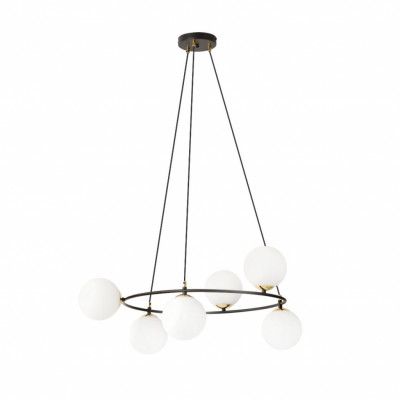 AZURA 6 Taklampa, Svart/Guld/Vit