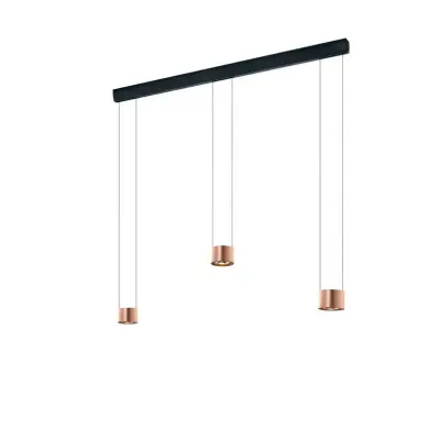 BANKAMP - Impulse Trio Taklampa Matt Rose Gold