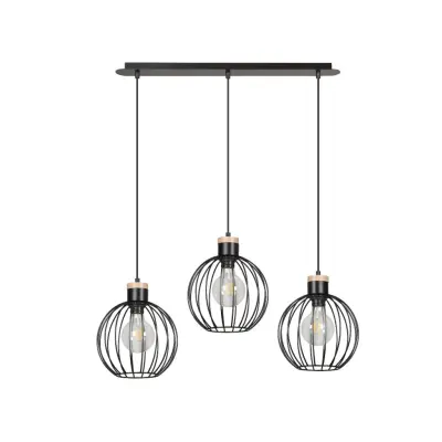 BARBADO 3 Taklampa, Svart