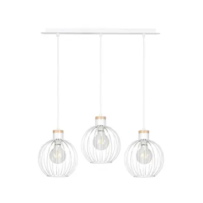 BARBADO 3 Taklampa, Vit