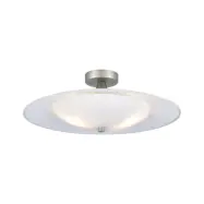 Baroni taklampa, opal, Ø 46 cm, glas, G9 – Halo Design - Vardagsrum - Med en ljuskälla