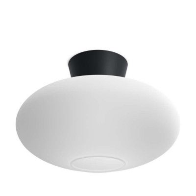 Belid - Bullo Plafond XL Ø38 Matt Black/Opal