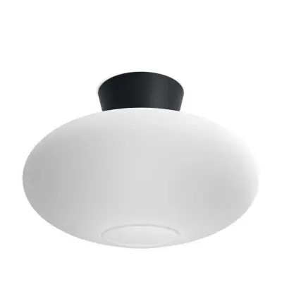 Belid - Bullo Plafond XL Ø38 Matt Black/Opal