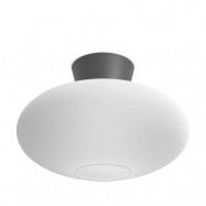 Belid - Bullo Plafond XL Ø38 Oxid Grey/Opal