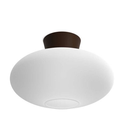 Belid - Bullo Plafond XL Ø38 Oxid/Opal