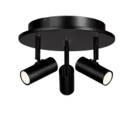 Belid - Cato Triospot Plafond Mat Svart/Matt Svart