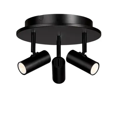 Belid - Cato Triospot Plafond Mat Svart/Matt Svart