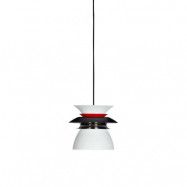 Belid - Diablo Taklampa Ø165 Matt Black/Glossy Red