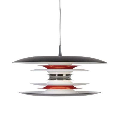 Belid - Diablo Taklampa Ø500 Mat Svart/Röd