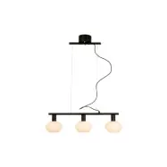 BELL taklampa 3:a rak, svart/vit