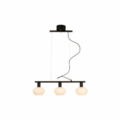 BELL taklampa 3:a rak, svart/vit