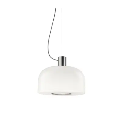 BELLHOP glass taklampa S2, Bright Aluminium