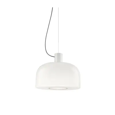 BELLHOP glass taklampa S2, Vit