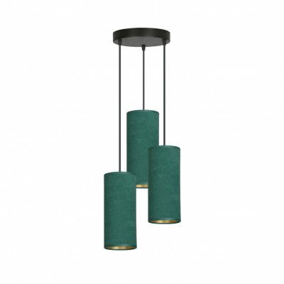 BENTE 3 premium Taklampa, Svart/Grön