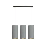 BENTE 3 Taklampa, Svart/Grå