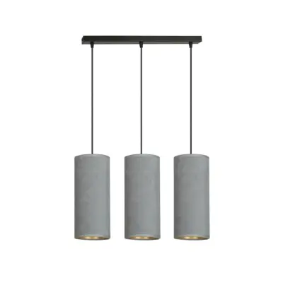 BENTE 3 Taklampa, Svart/Grå