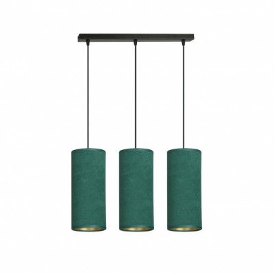 BENTE 3 Taklampa, Svart/Grön