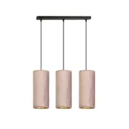 BENTE 3 Taklampa, Svart/Rose