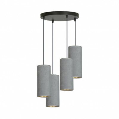 BENTE 4 premium Taklampa, Svart/Grå