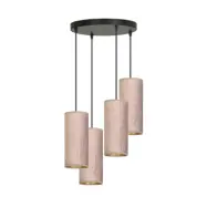 BENTE 4 premium Taklampa, Svart/Rose