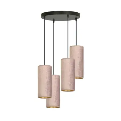 BENTE 4 premium Taklampa, Svart/Rose