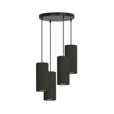 BENTE 4 premium Taklampa, Svart/Svart