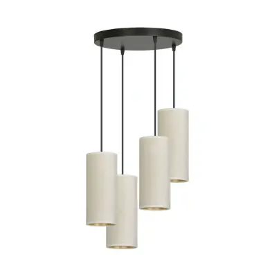 BENTE 4 premium Taklampa, Svart/Vit