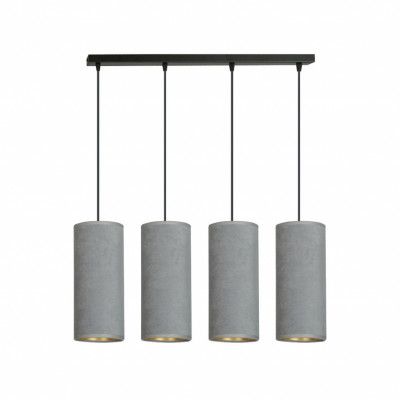 BENTE 4 Taklampa, Svart/Grå