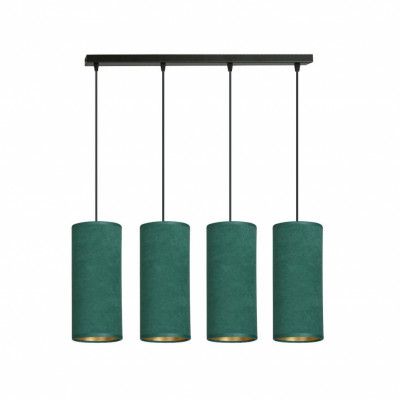 BENTE 4 Taklampa, Svart/Grön