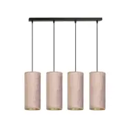 BENTE 4 Taklampa, Svart/Rose