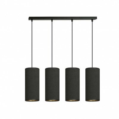 BENTE 4 Taklampa, Svart/Svart