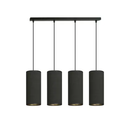 BENTE 4 Taklampa, Svart/Svart