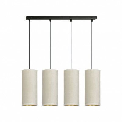 BENTE 4 Taklampa, Svart/Vit