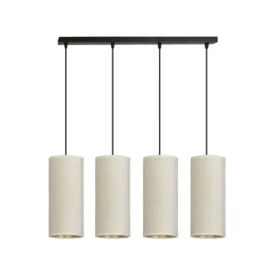 BENTE 4 Taklampa, Svart/Vit