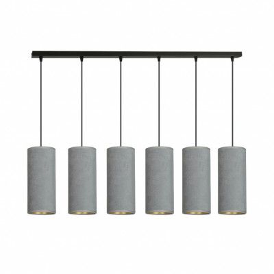 BENTE 6 Taklampa, Svart/Grå