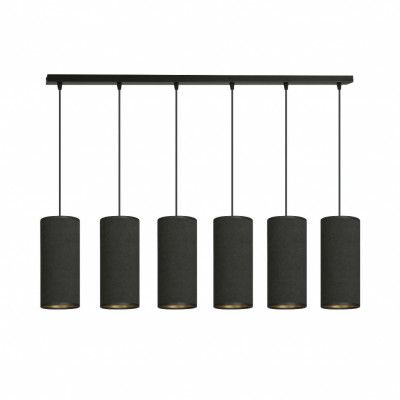 BENTE 6 Taklampa, Svart/Svart