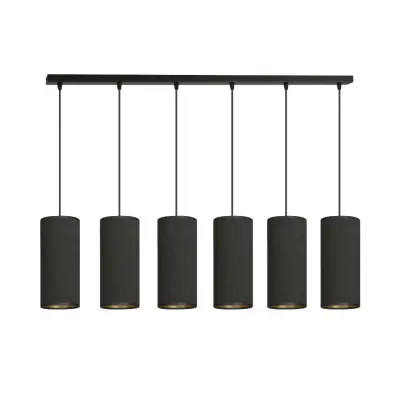 BENTE 6 Taklampa, Svart/Svart