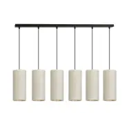 BENTE 6 Taklampa, Svart/Vit