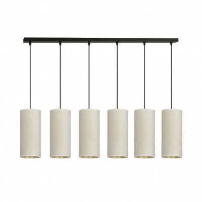 BENTE 6 Taklampa, Svart/Vit