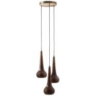 BEPUREHOME Tumble taklampa - valnötsfinish (set med 3)