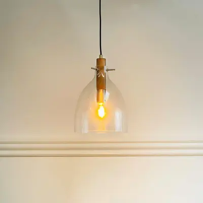 Bistro pendellampa Ø25 Klar Dyberg Larsen - Vardagsrum - Design - Glas - Med en ljuskälla