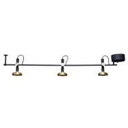 Blend 100 taklampa Jet black, brass