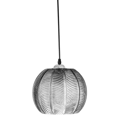 BLOOMINGVILLE Adar taklampa, rund - grått glas (Ø22)