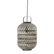 Bloomingville - Sora Lantern Taklampa Svart Bamboo