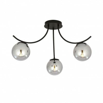 BOSTON 3 Taklampa, Svart/Grafit