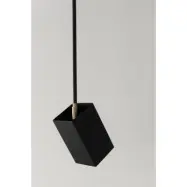 Box ceiling spot taklampa, mattsvart/mässing