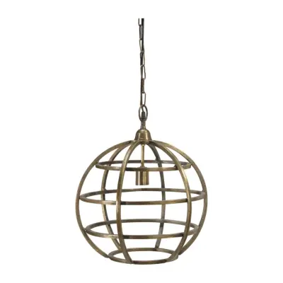 Bristol taklampa, råmässing 41cm