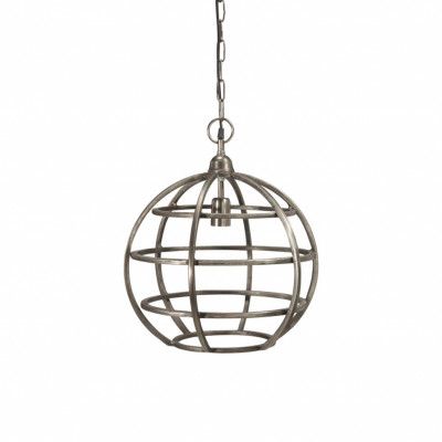 Bristol Taklampa, Råsilver 41cm