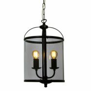 BUDGIE taklampa Ø23, svart/rök