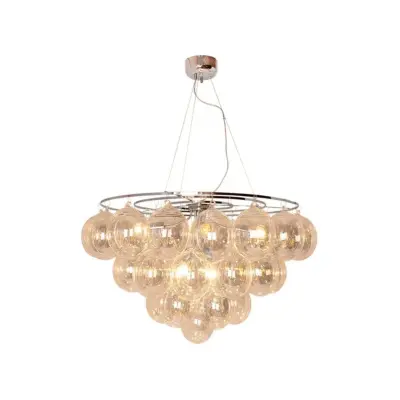 By Rydéns - Gross Giant hänglampa, bärnstensfärgad, Ø 100 cm, glas